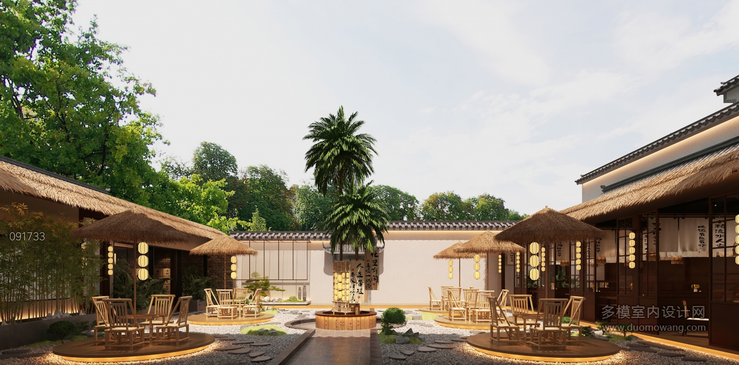 侘寂餐厅庭院静态a (1)