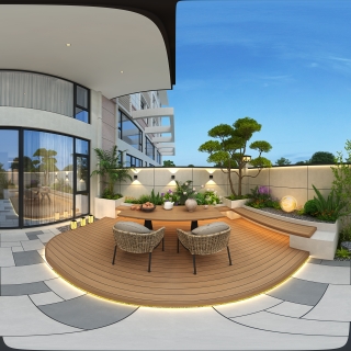 现代中式后花园