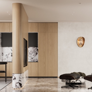 现代-三楼客厅茶室