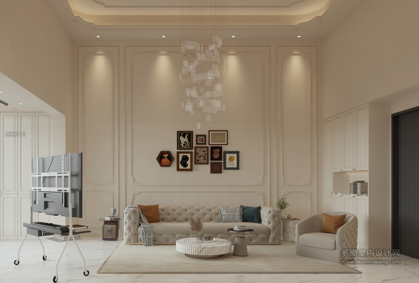 法式 轻奢 客餐厅 单张1