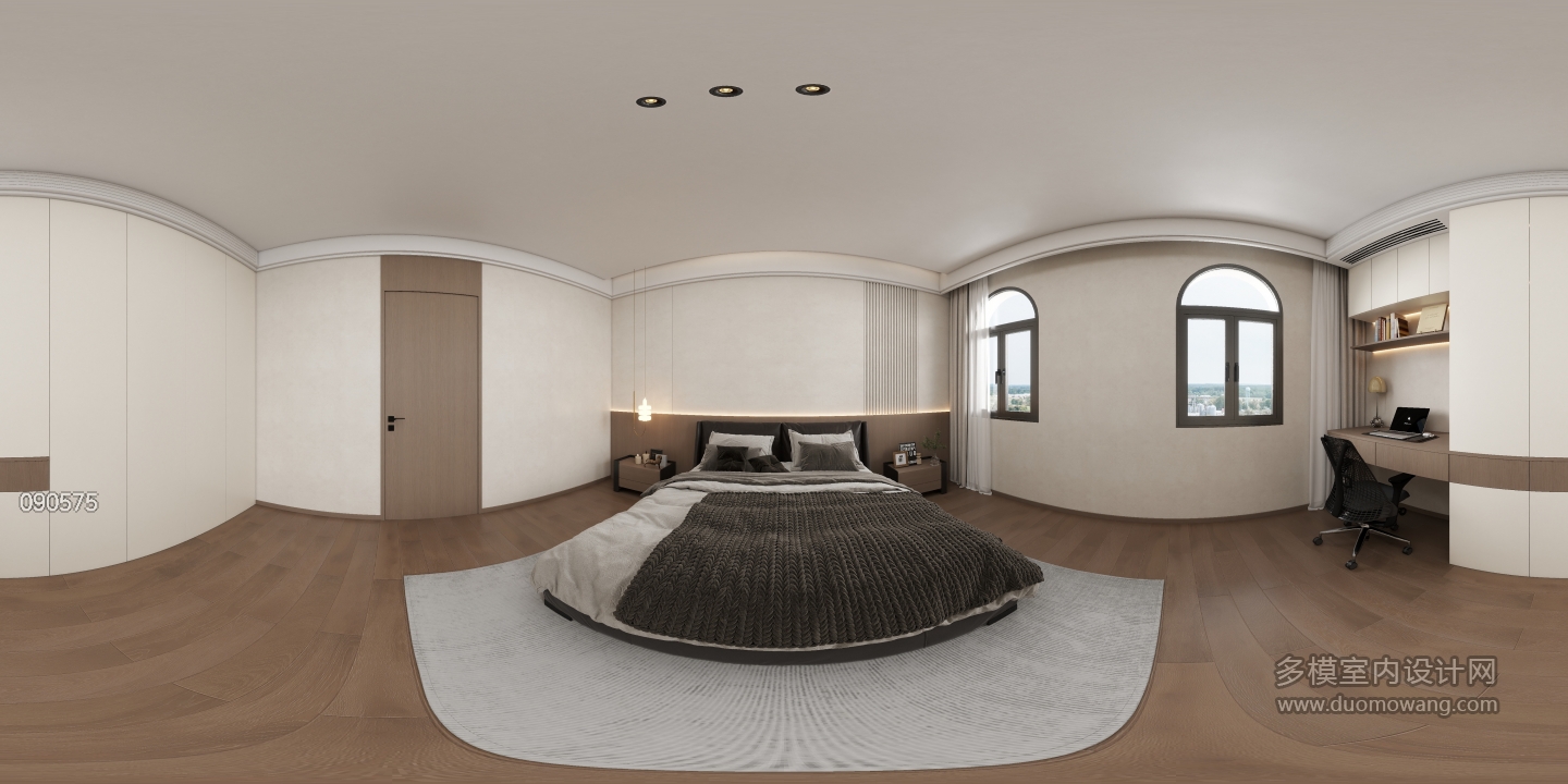 意式轻奢-二楼主卧