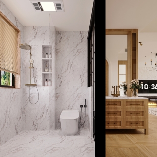 法式自然风次卫透视