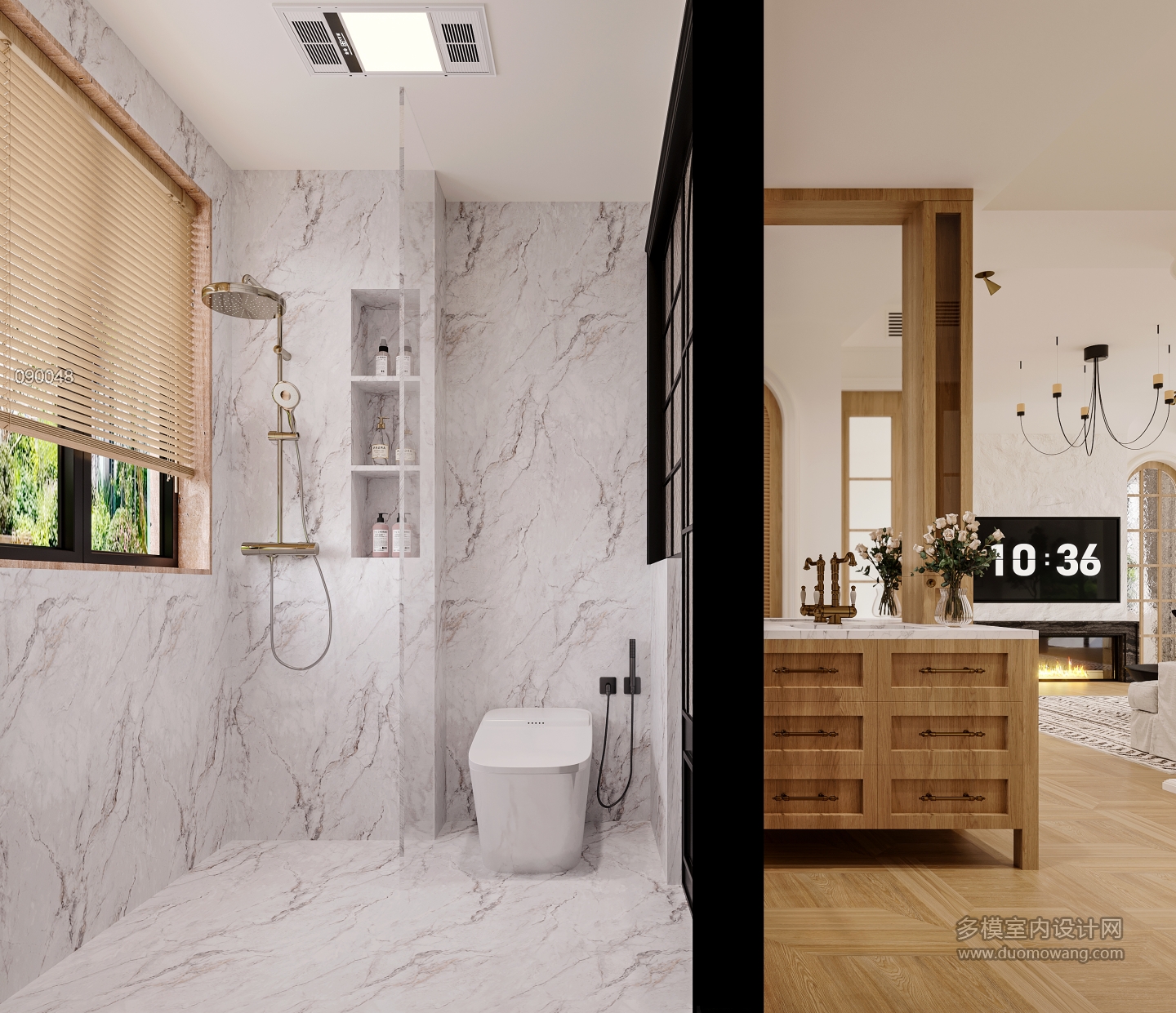 法式自然风次卫透视