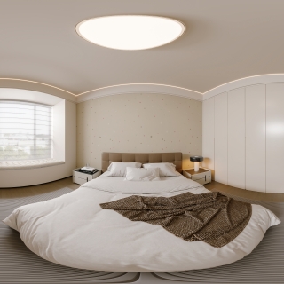 现代女孩房全景