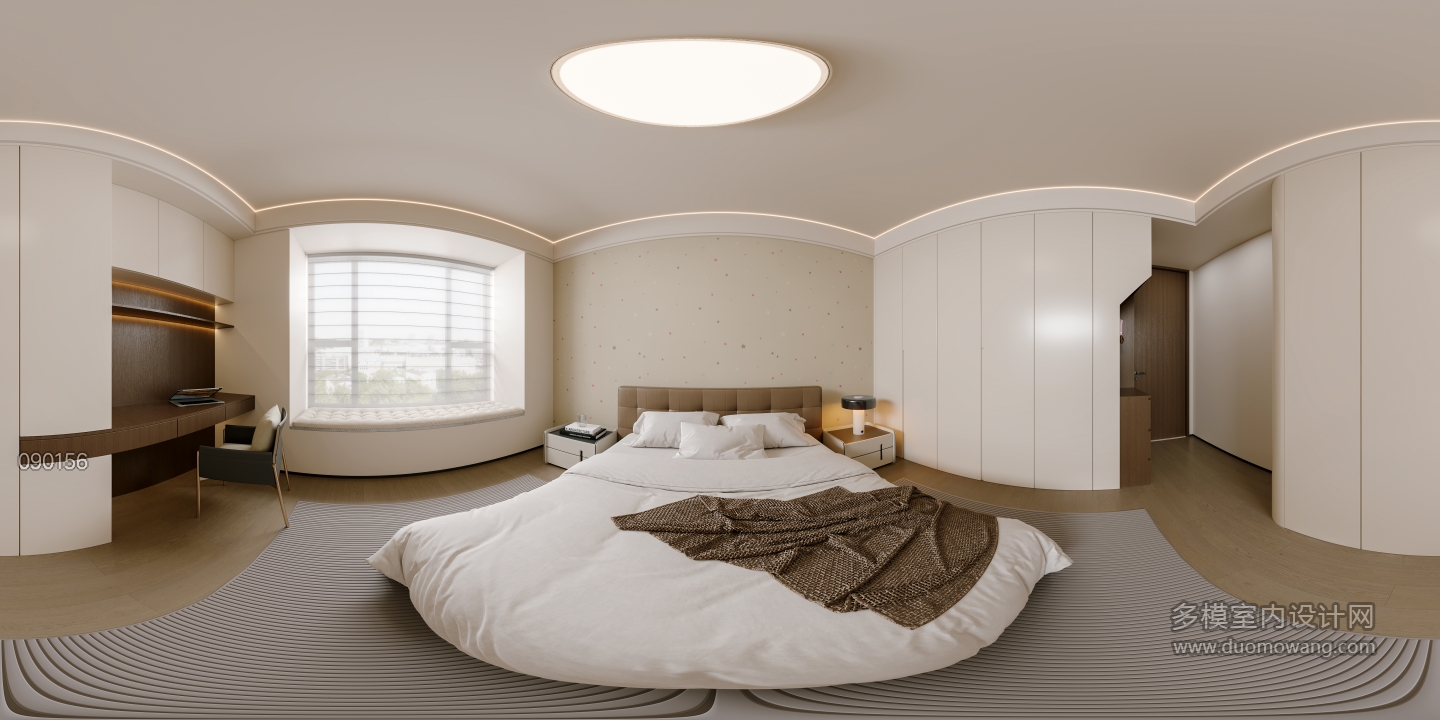 现代女孩房全景