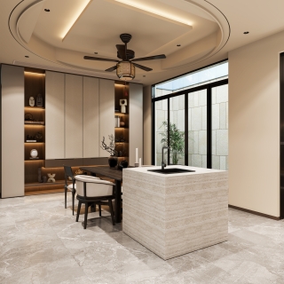 新中式一层餐厅