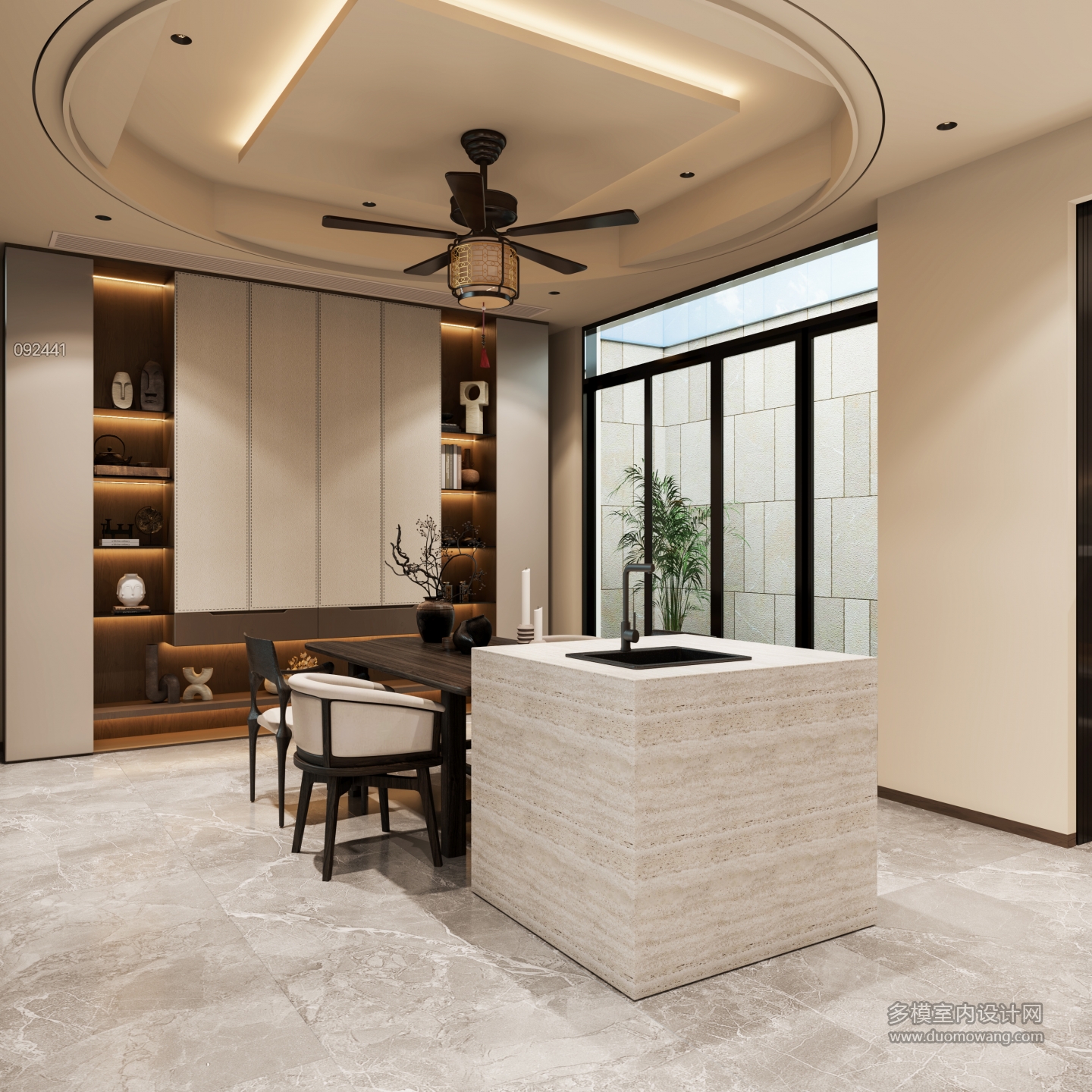 新中式一层餐厅