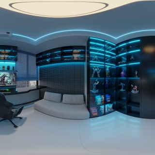 现代电竞房全景