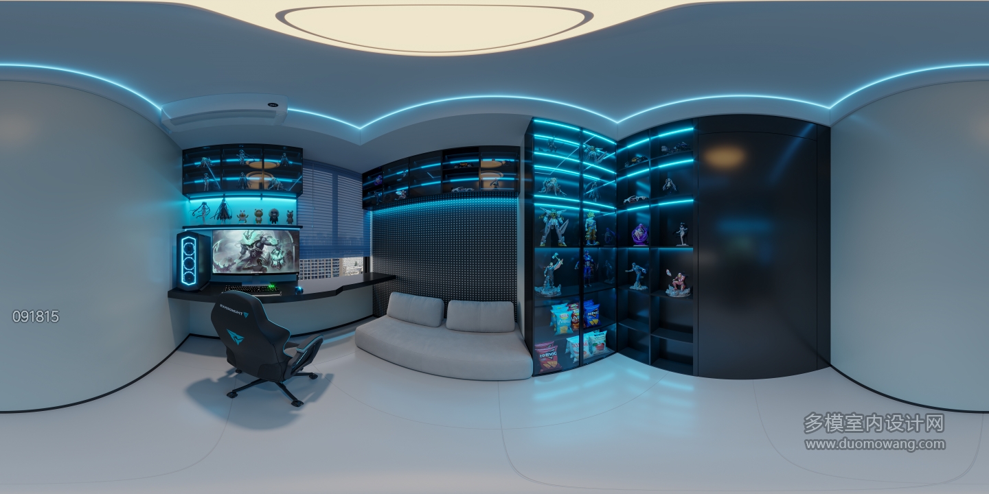 现代电竞房全景