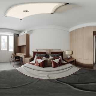 新中式三层卧室全景-1