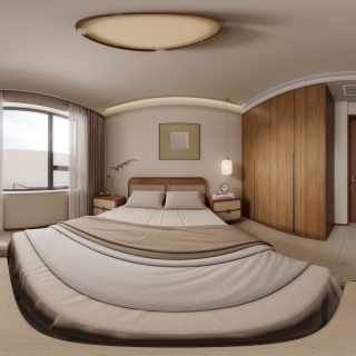 新中式儿子房全景