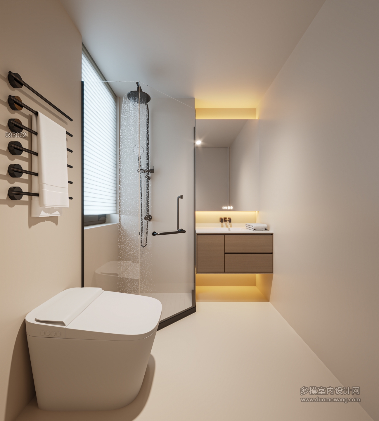 现代卫生间特写