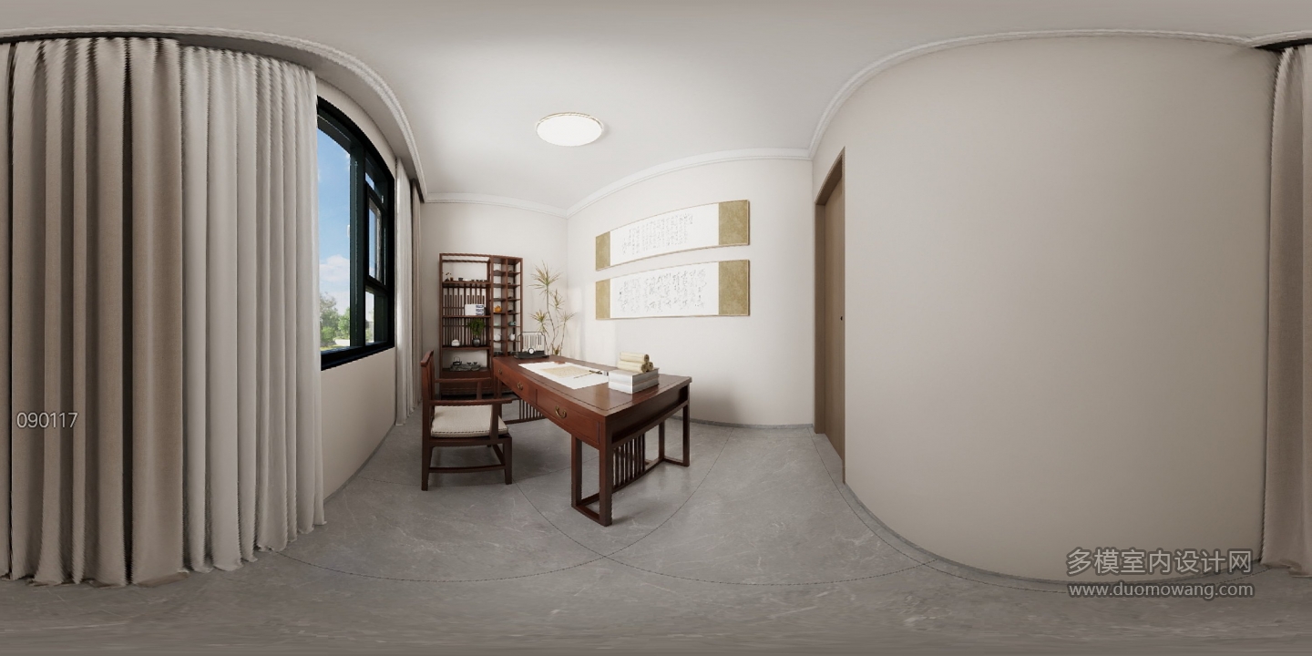 新中式-二楼书房