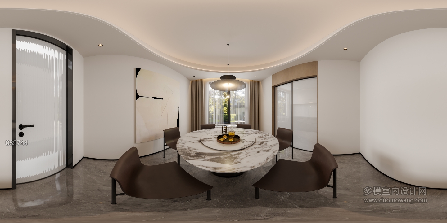 新中式餐厅全景