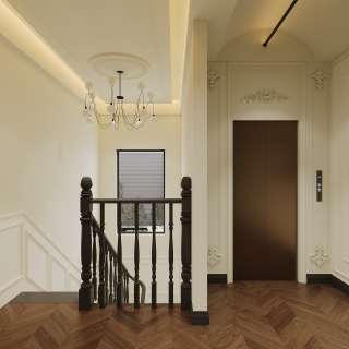 现代三楼楼梯间单张