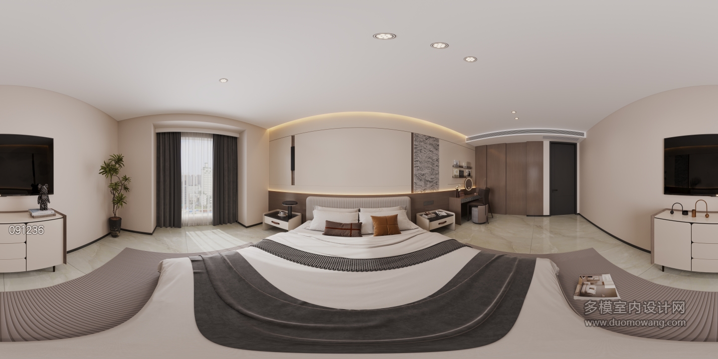 现代 1楼主卧全景