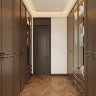 现代二楼衣帽间单张