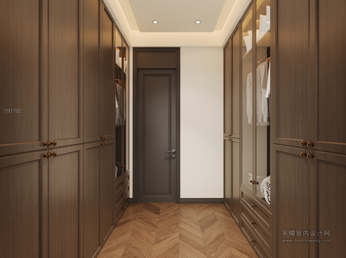 现代二楼衣帽间单张