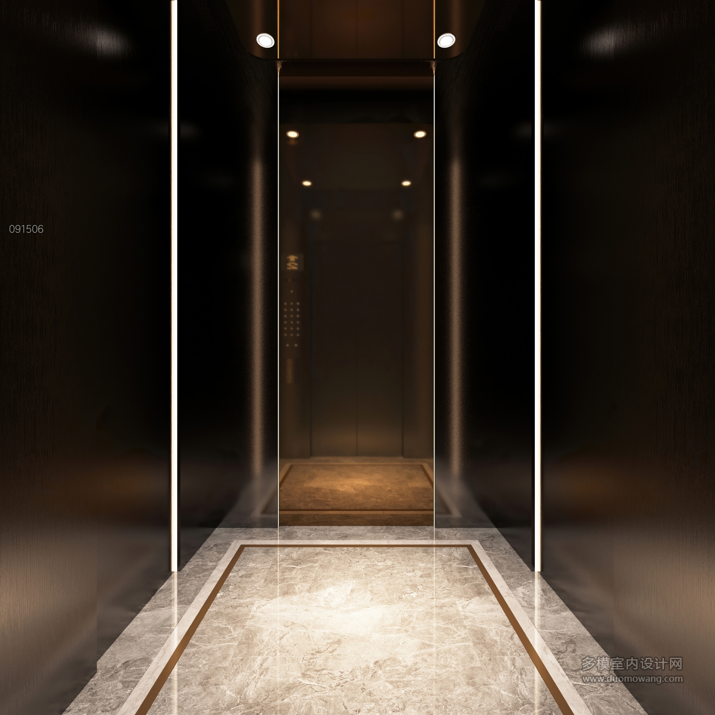 现代电梯厢