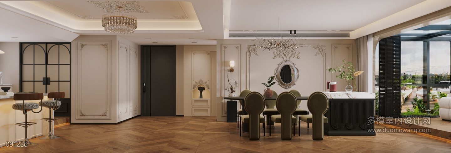 现代2楼客厅特写1