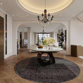 法式-一层大厅特写