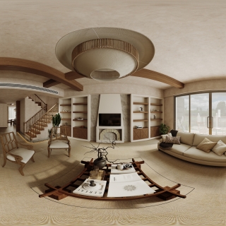 西班牙客厅全景