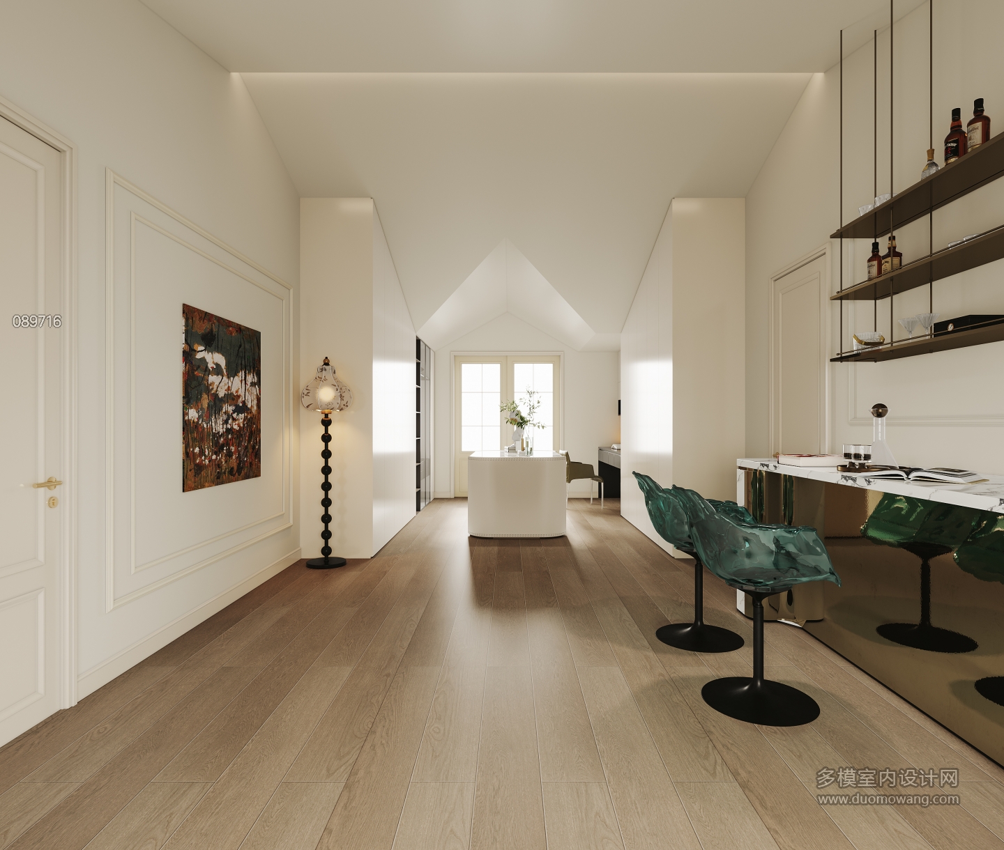 现代轻法三层公区