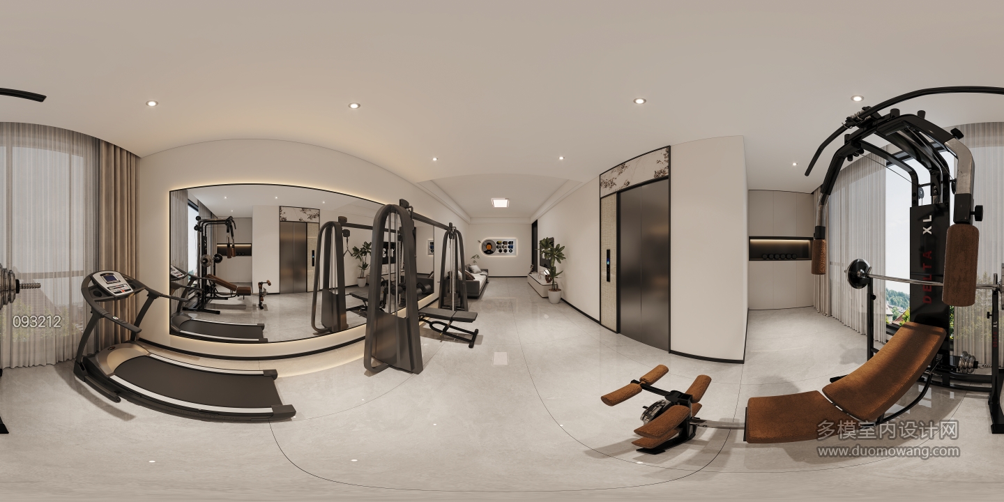四楼健身区全景