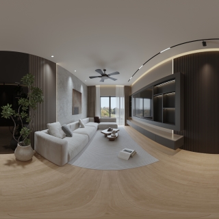 现代 客餐厅 全景