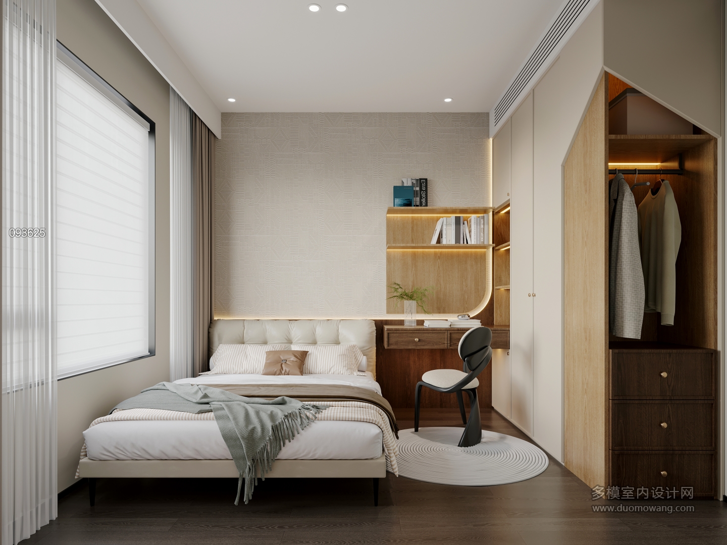 现代中古一层北次卧