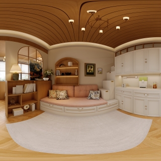 美式乡村 客厅全景