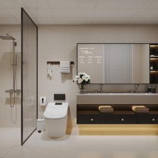 现代轻法一层卫生间