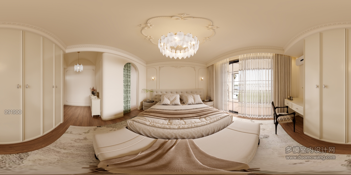 法式主卧全景