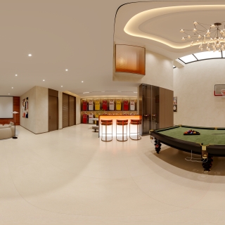 现代地下室全景