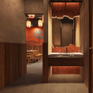 现代静态卫生间