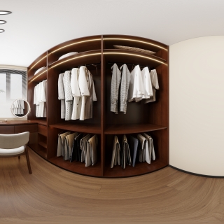 中古衣帽间-全景