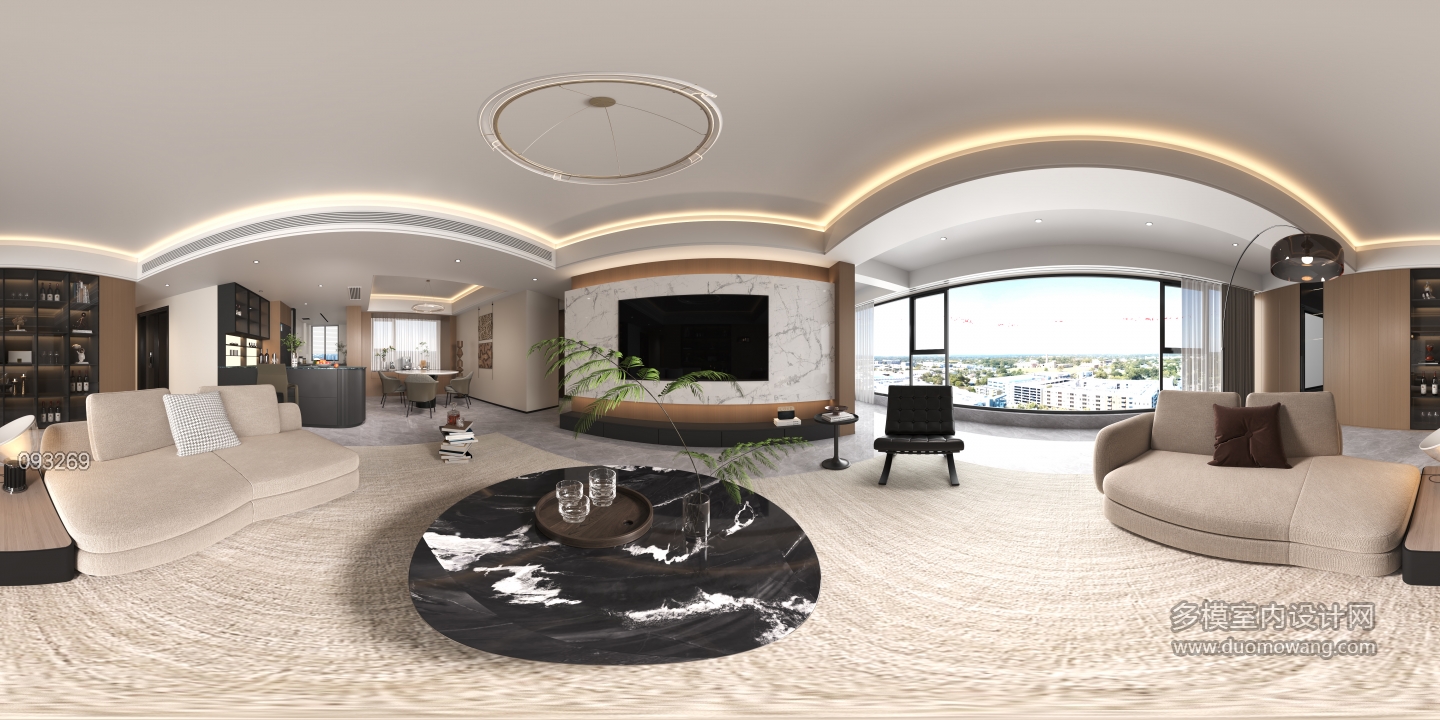 现代客餐厅全景22