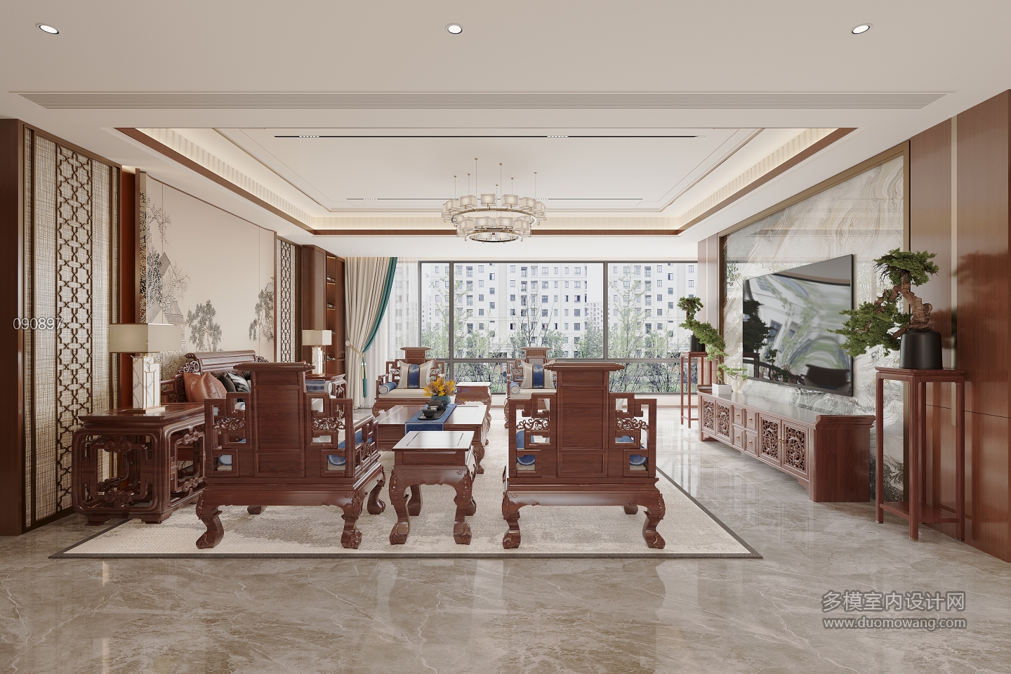 新中式客餐厅单张一