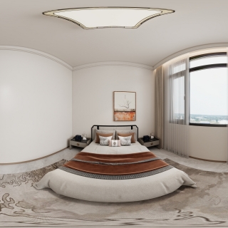 新中式二楼卧室2