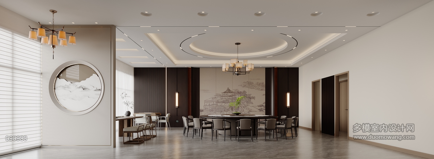 新中式-员工餐厅特写