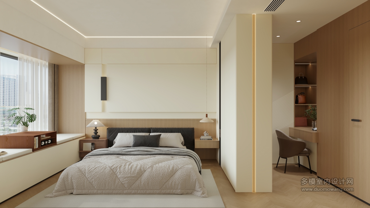 现代 主卧 单张