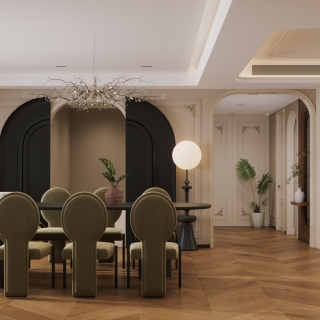 现代2楼客厅特写2