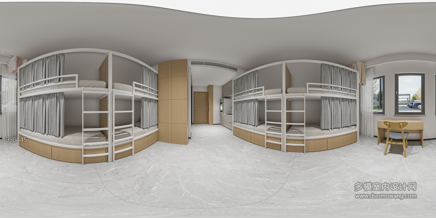现代宿舍全景