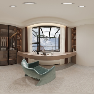 三楼衣帽间全景