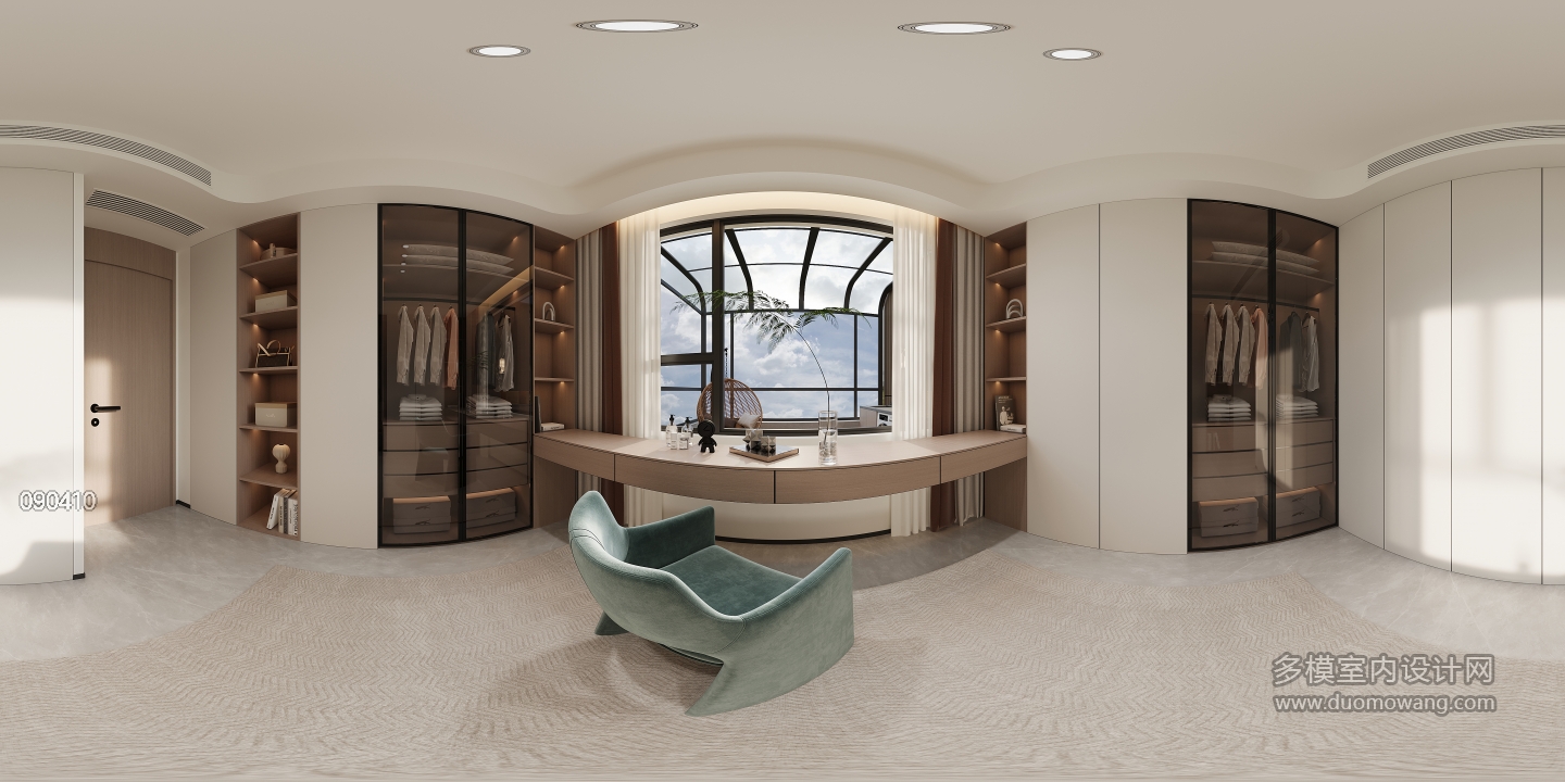 三楼衣帽间全景