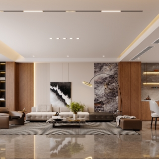 现代三层沙发背景