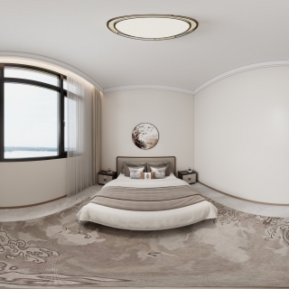 新中式二楼卧室3