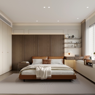 现代法式中古一层主卧