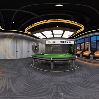 现代台球室大厅 (1)