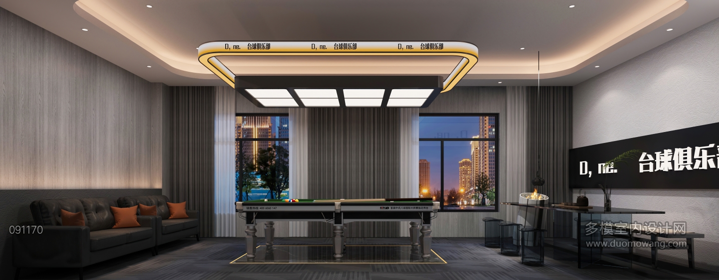 现代台球室台球包房1静态 (1)